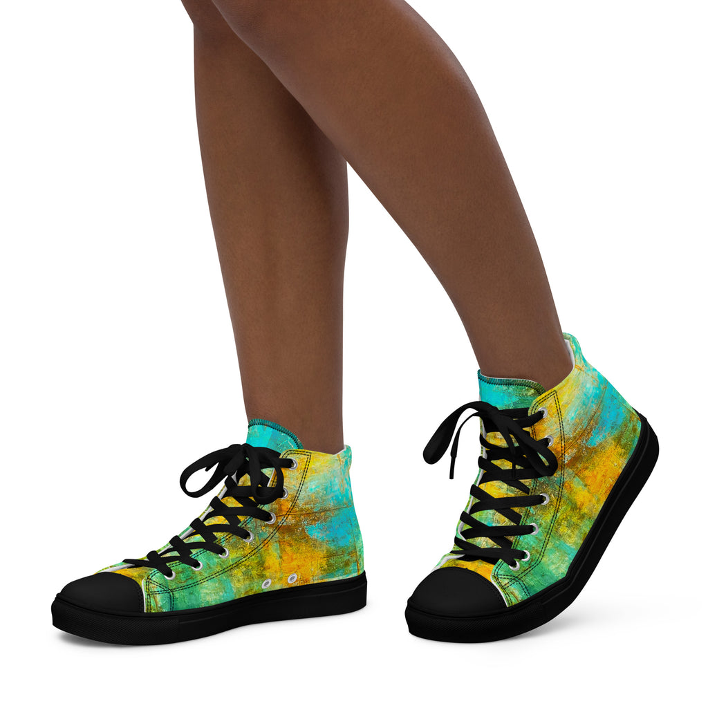 Womyn's High Top- Bright Earth Flow