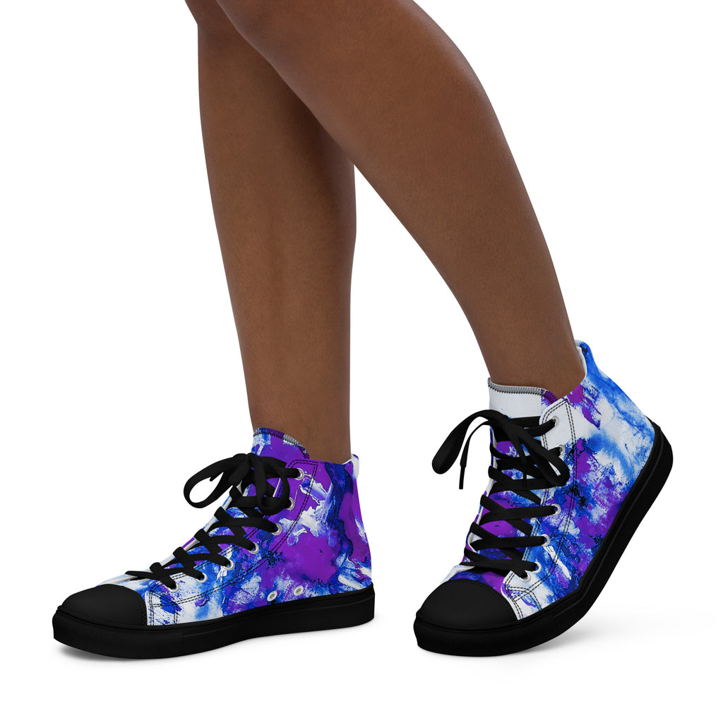 Womyn's High Top- Mismatch Purple