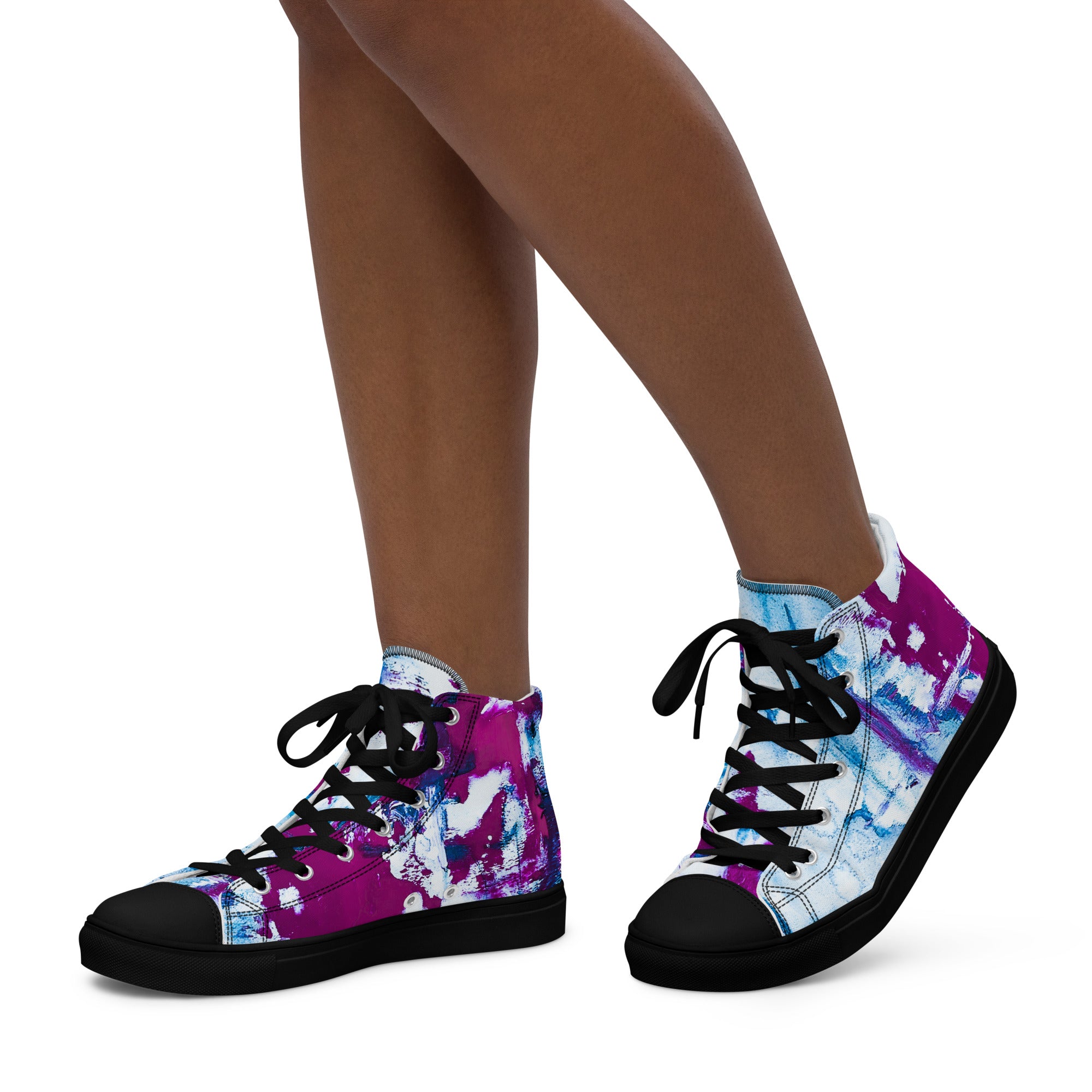 Womyn's High Top- Mismatch Turquoise
