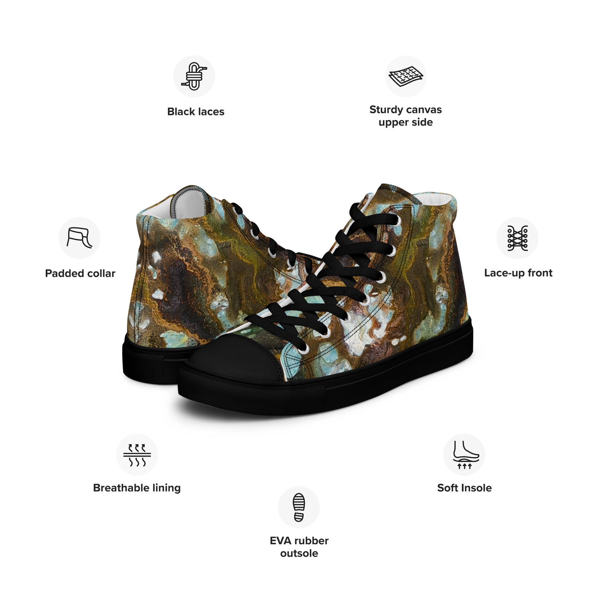Womyn's High Top- Microscope