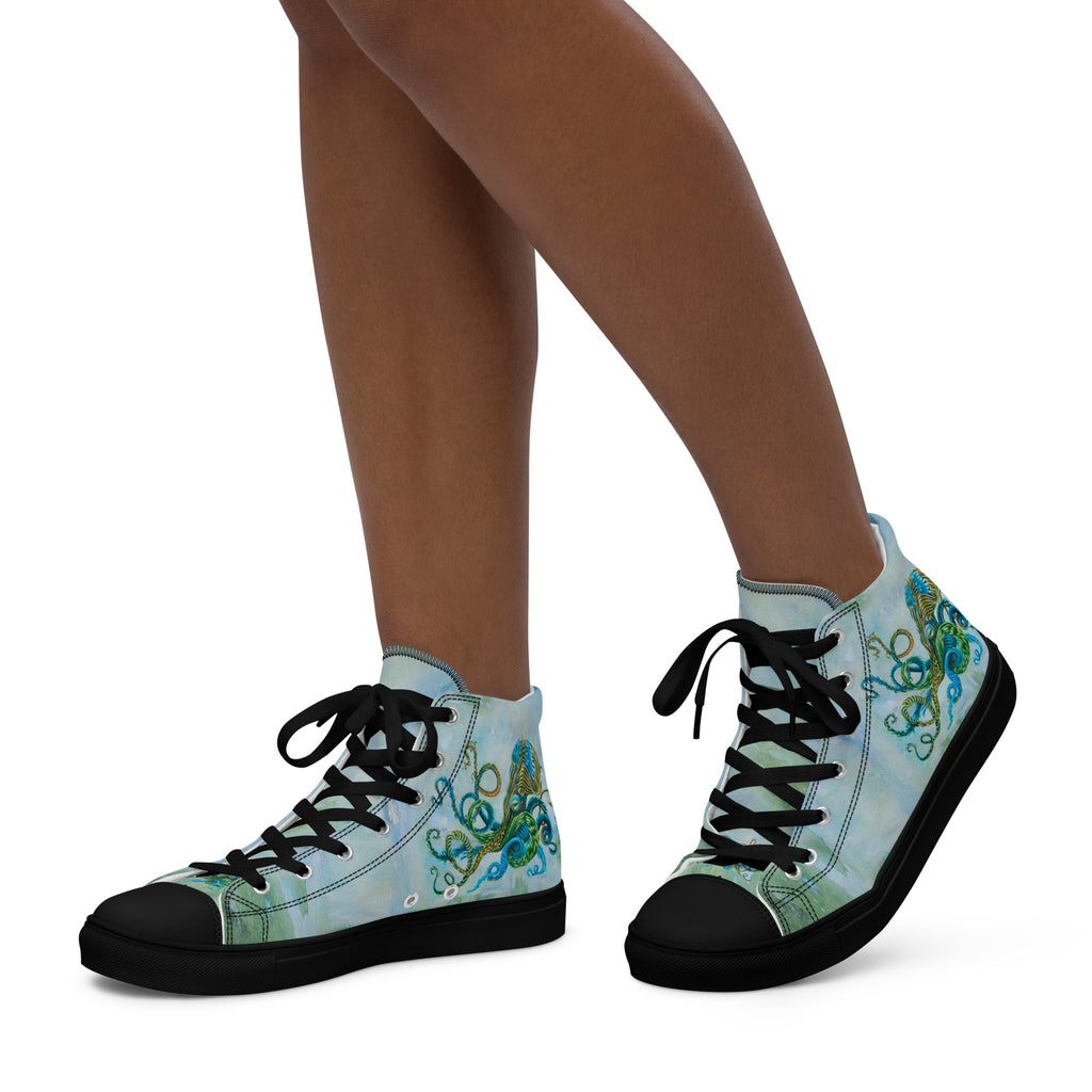 Womyn's High Top- Nature Octopus
