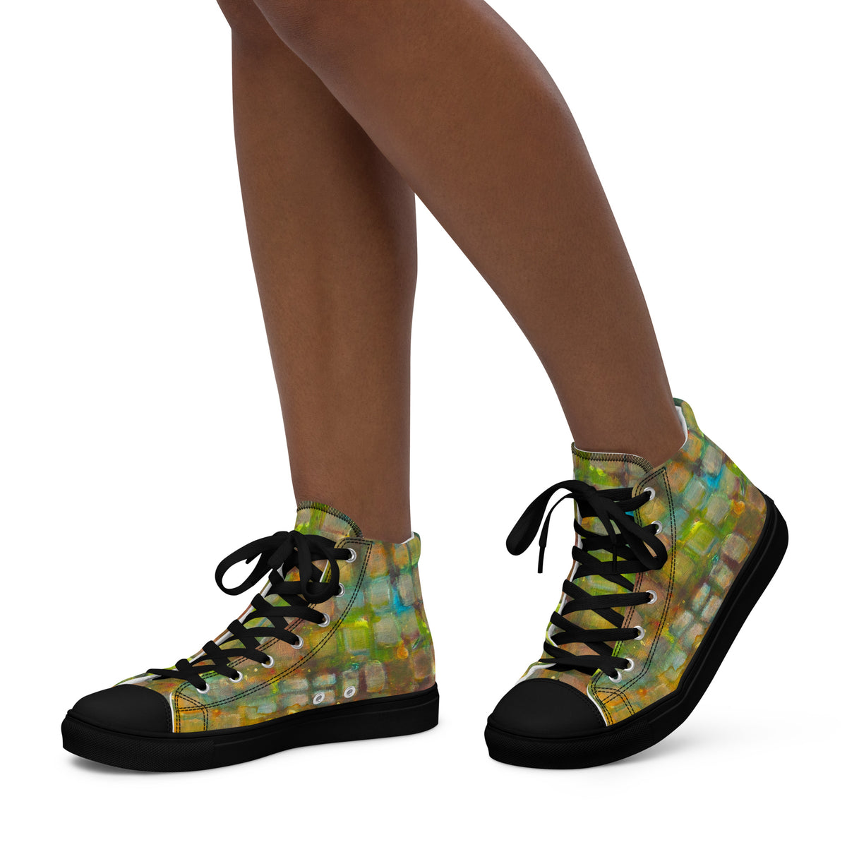 Womyn's High Top- With Feeling Green