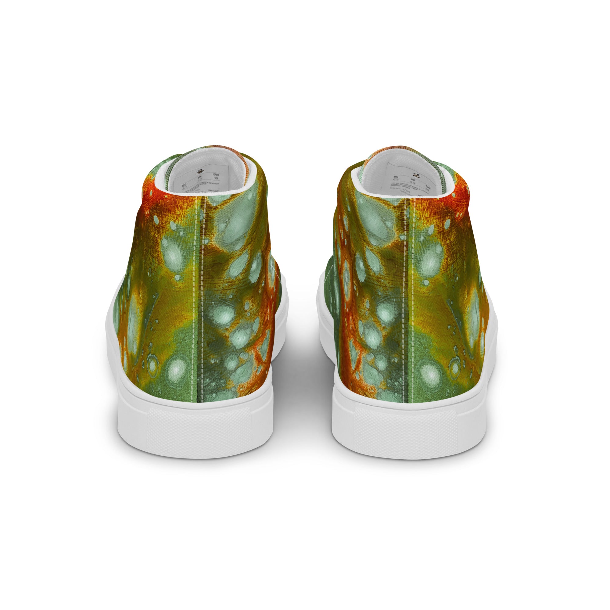 Womyn's High Top- Galaxy Green a.k.a. Surface of Mercury