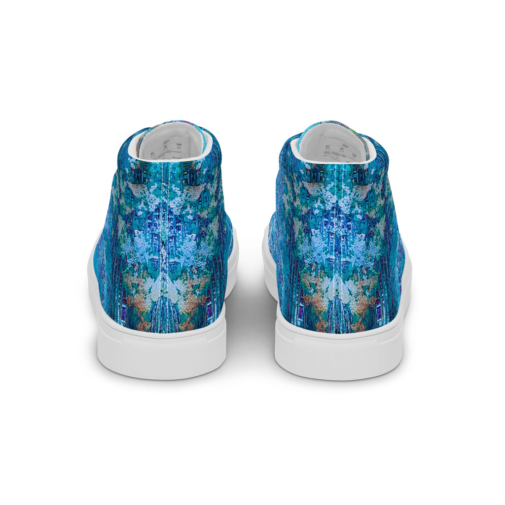 Womyn's High Top- Weave Blue