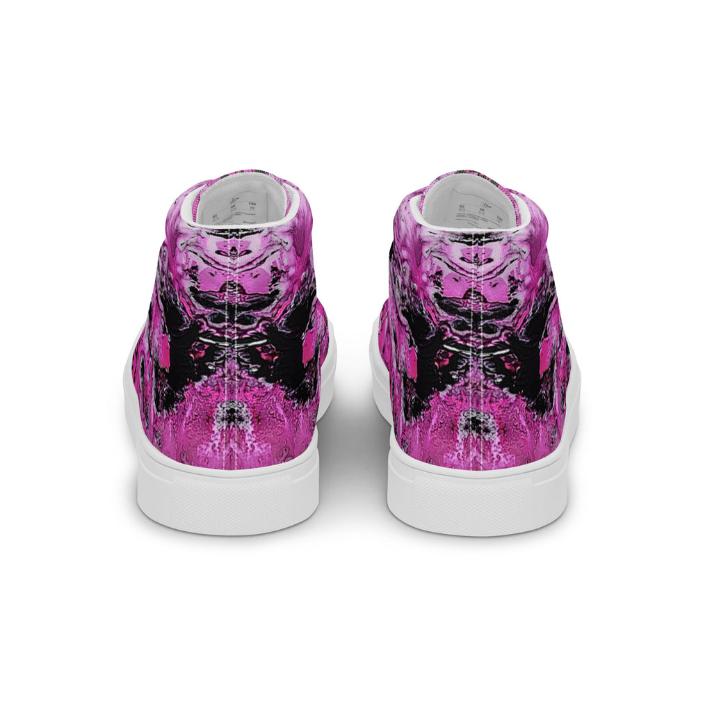Womyn's High Top- Pink Marble