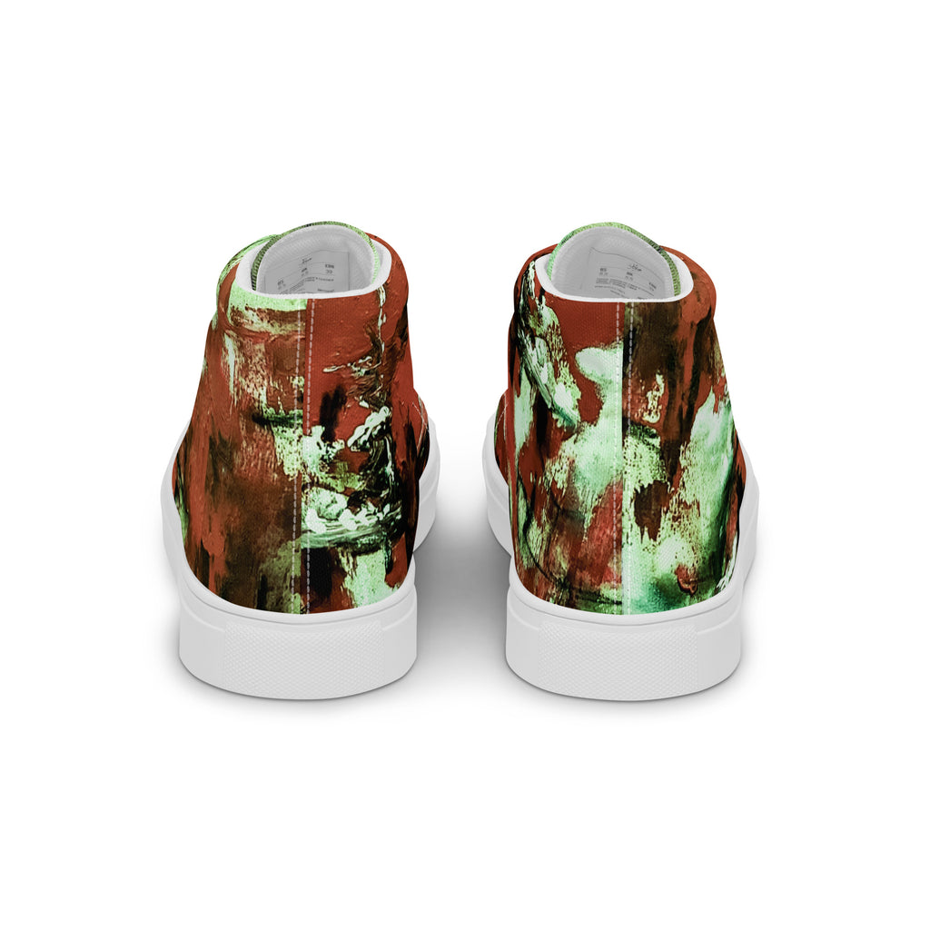 Womyn's High Top- Mismatch Green