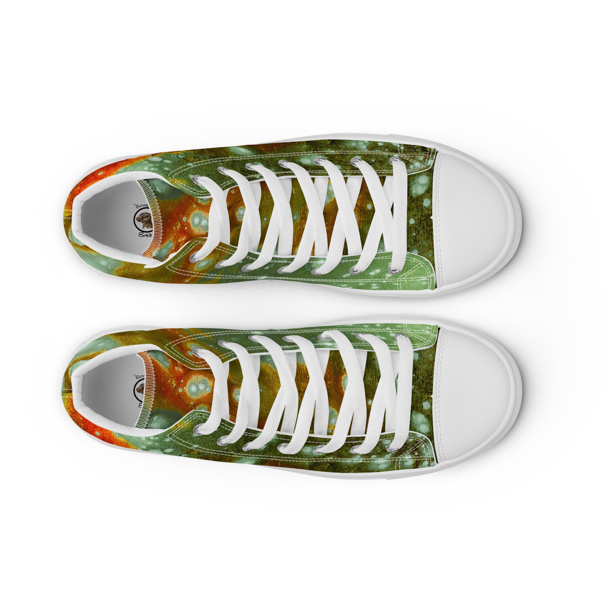 Womyn's High Top- Galaxy Green a.k.a. Surface of Mercury