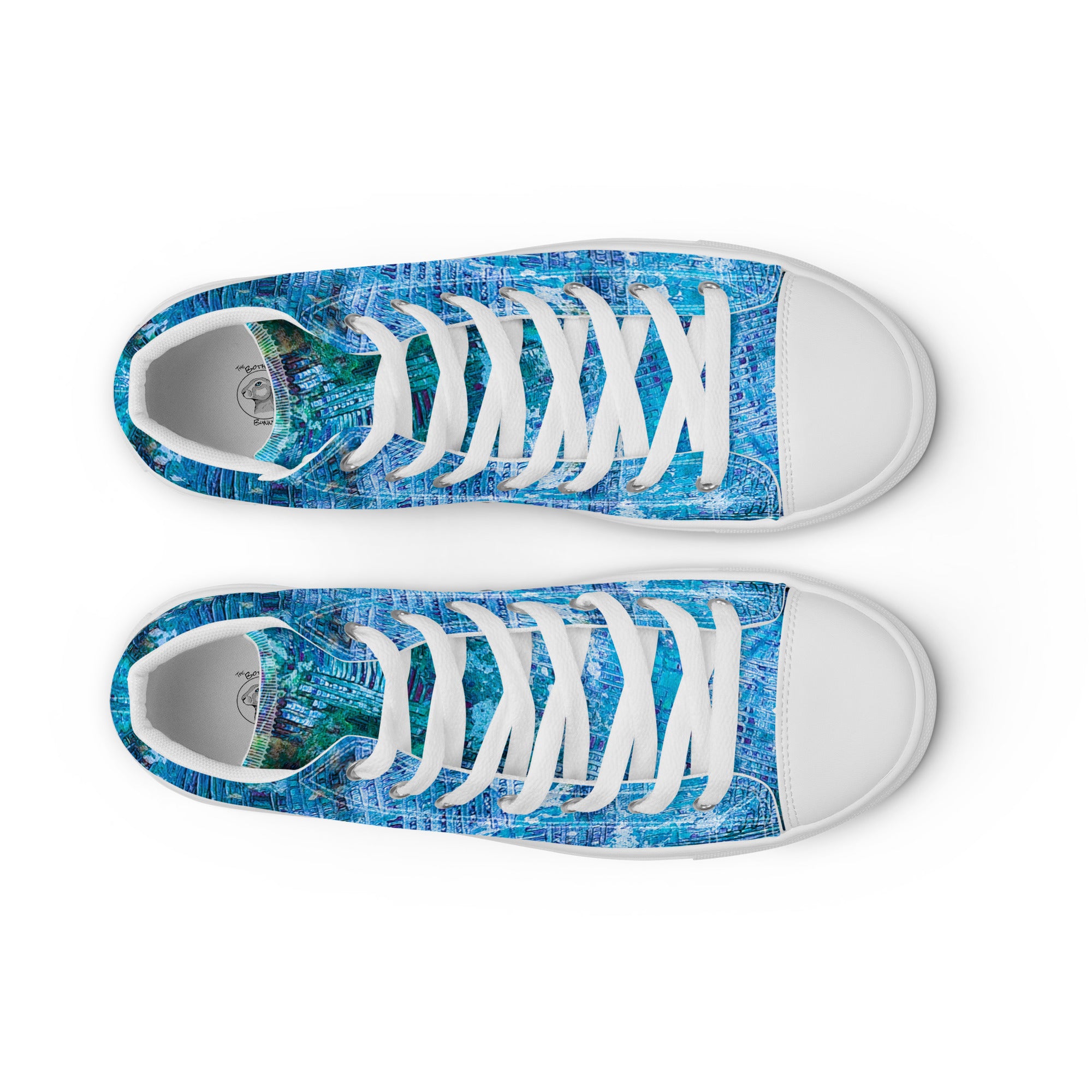 Womyn's High Top- Weave Blue
