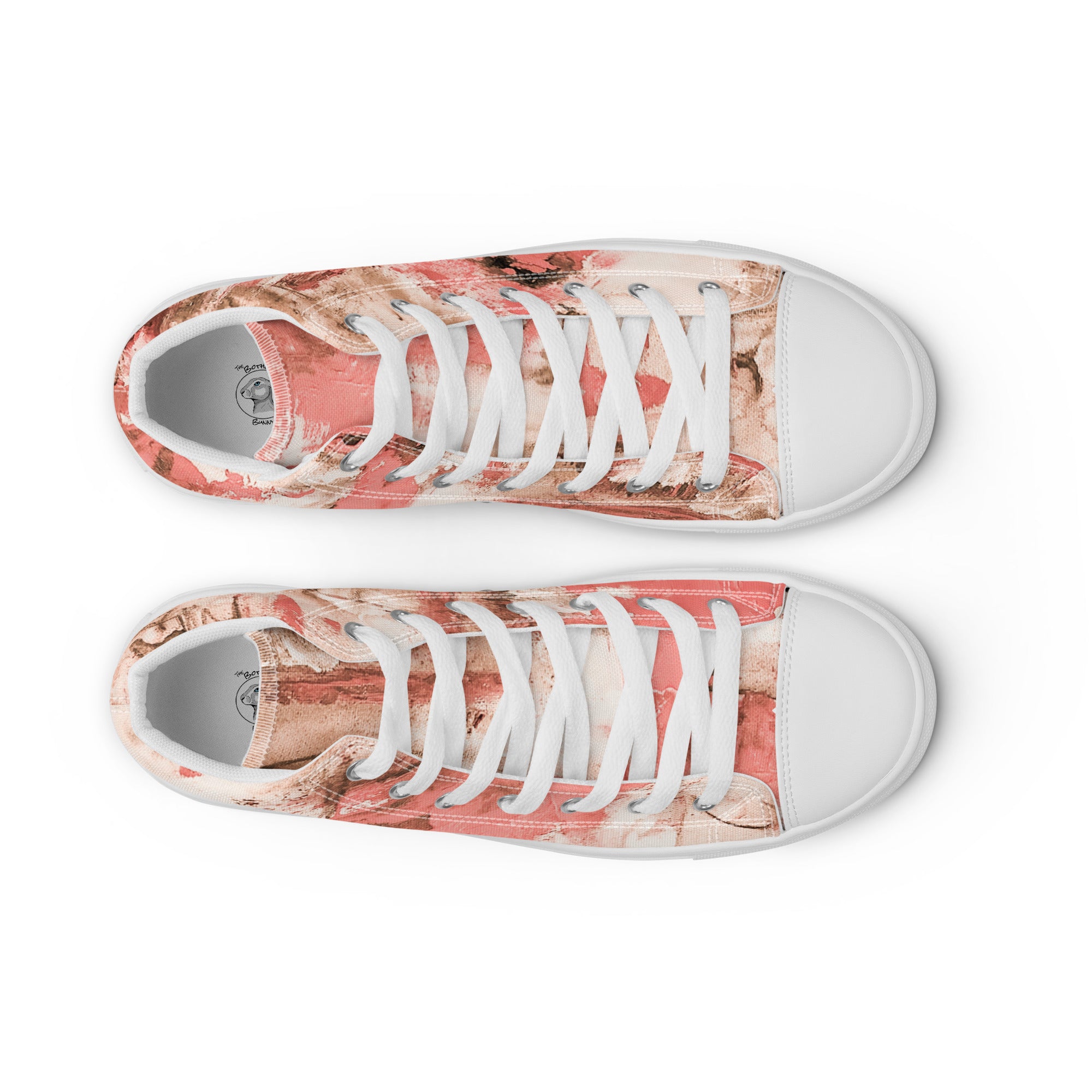 Womyn's High Top- Mismatch Peach