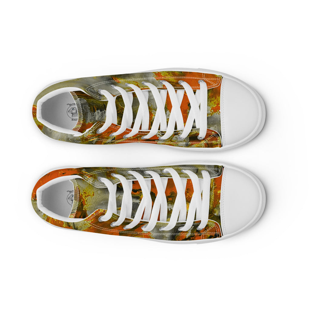 Womyn's High Top- Mismatch Orange