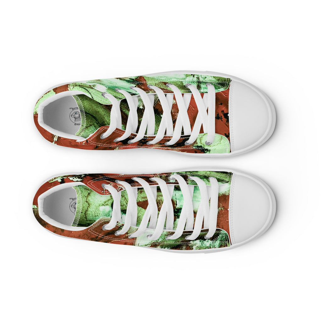 Womyn's High Top- Mismatch Green