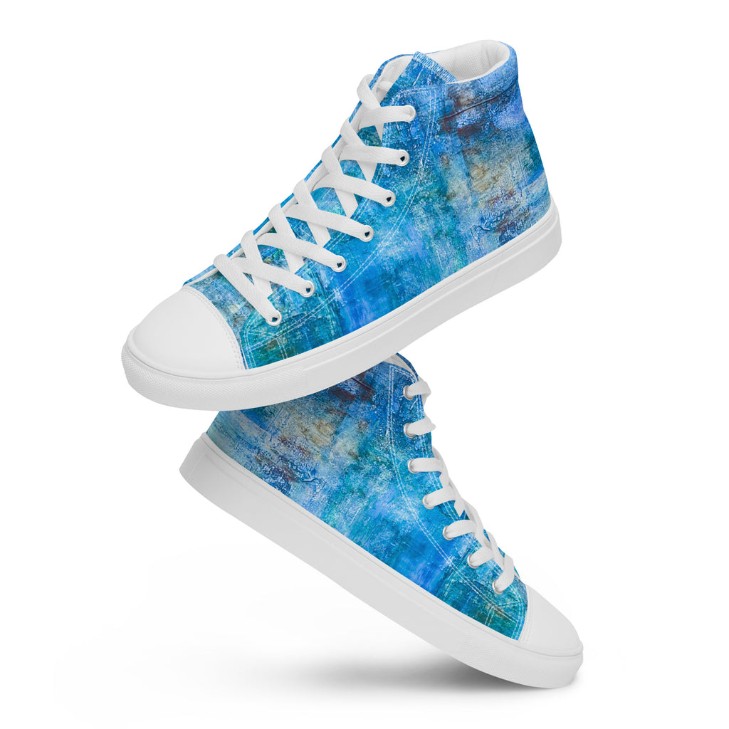 Womyn's High Top- Bright Earth Blue