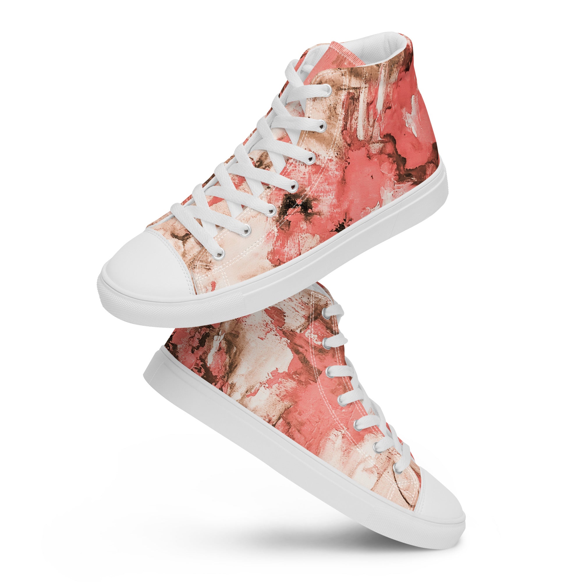 Womyn's High Top- Mismatch Peach