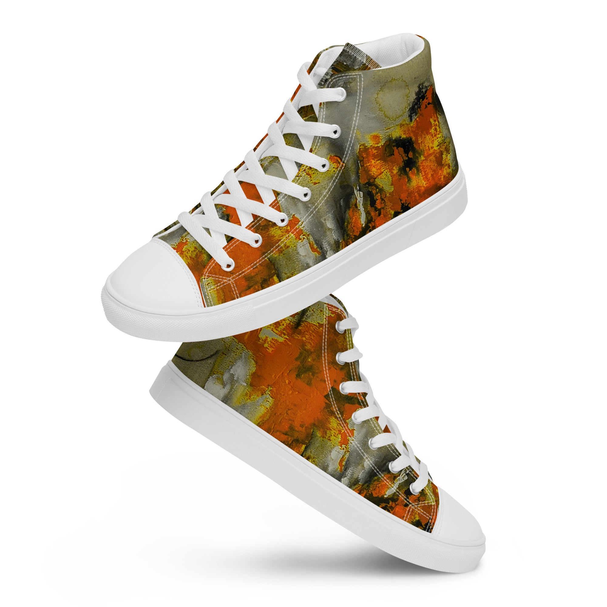 Womyn's High Top- Mismatch Orange