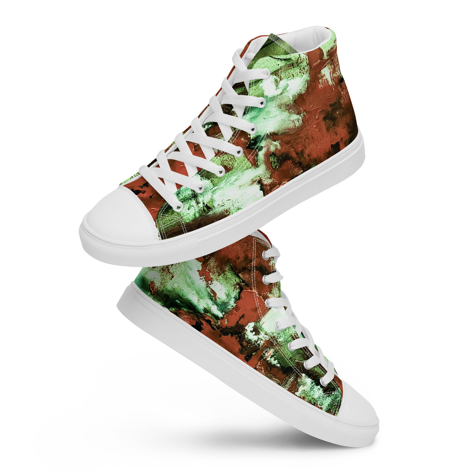 Womyn's High Top- Mismatch Green