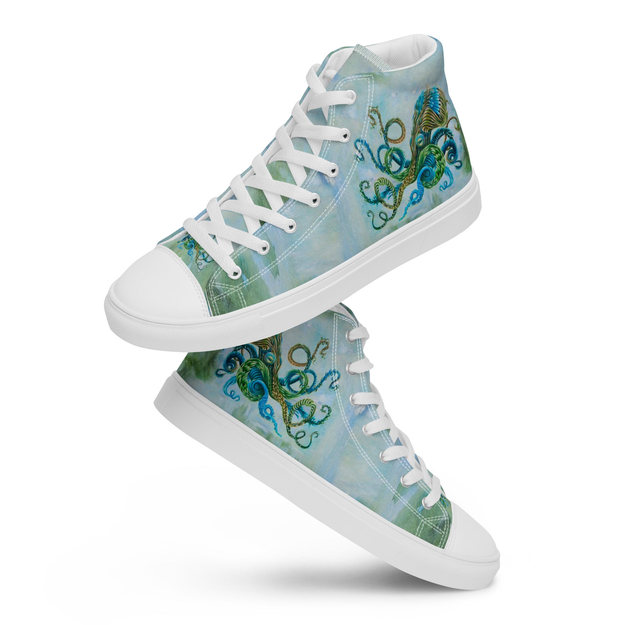 Womyn's High Top- Nature Octopus