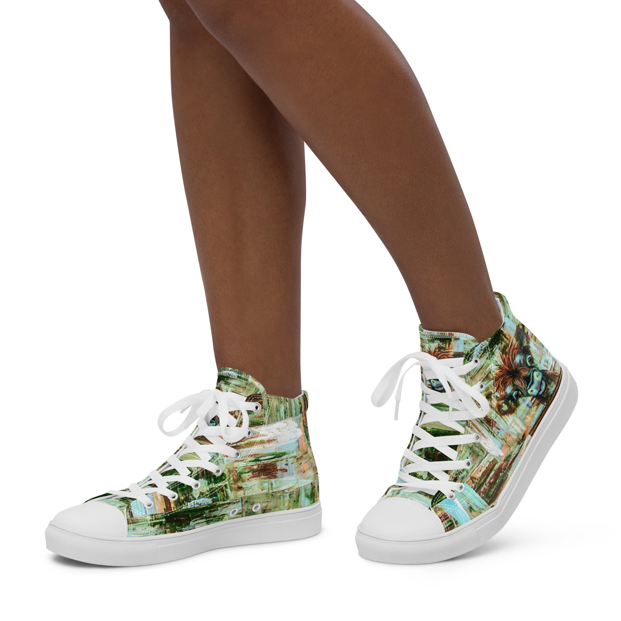 Womyn's High Top- Baby Cow