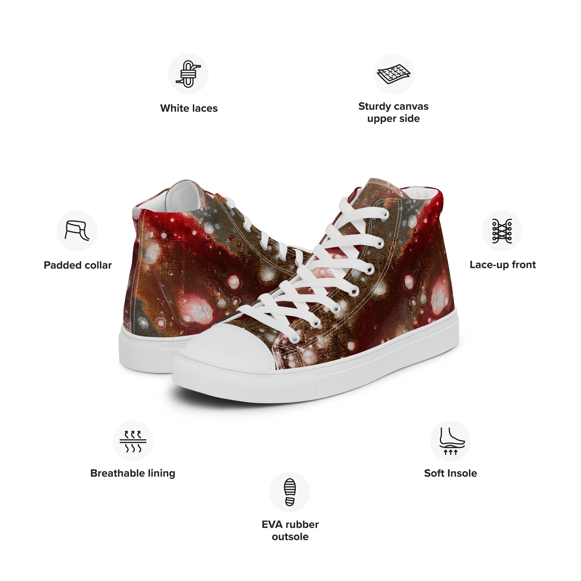 Men's High Top- Galaxy Rust