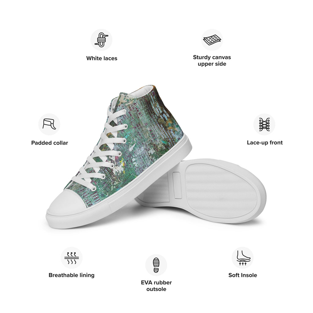 Womyn's High Top- Weave Green