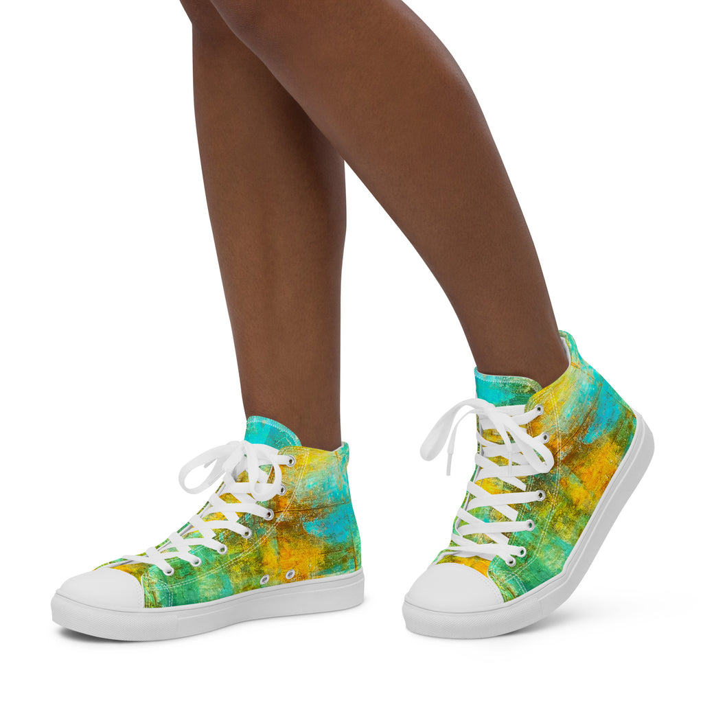 Womyn's High Top- Bright Earth Flow
