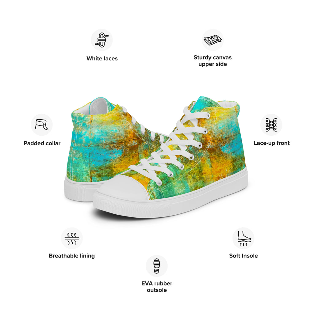 Womyn's High Top- Bright Earth Flow