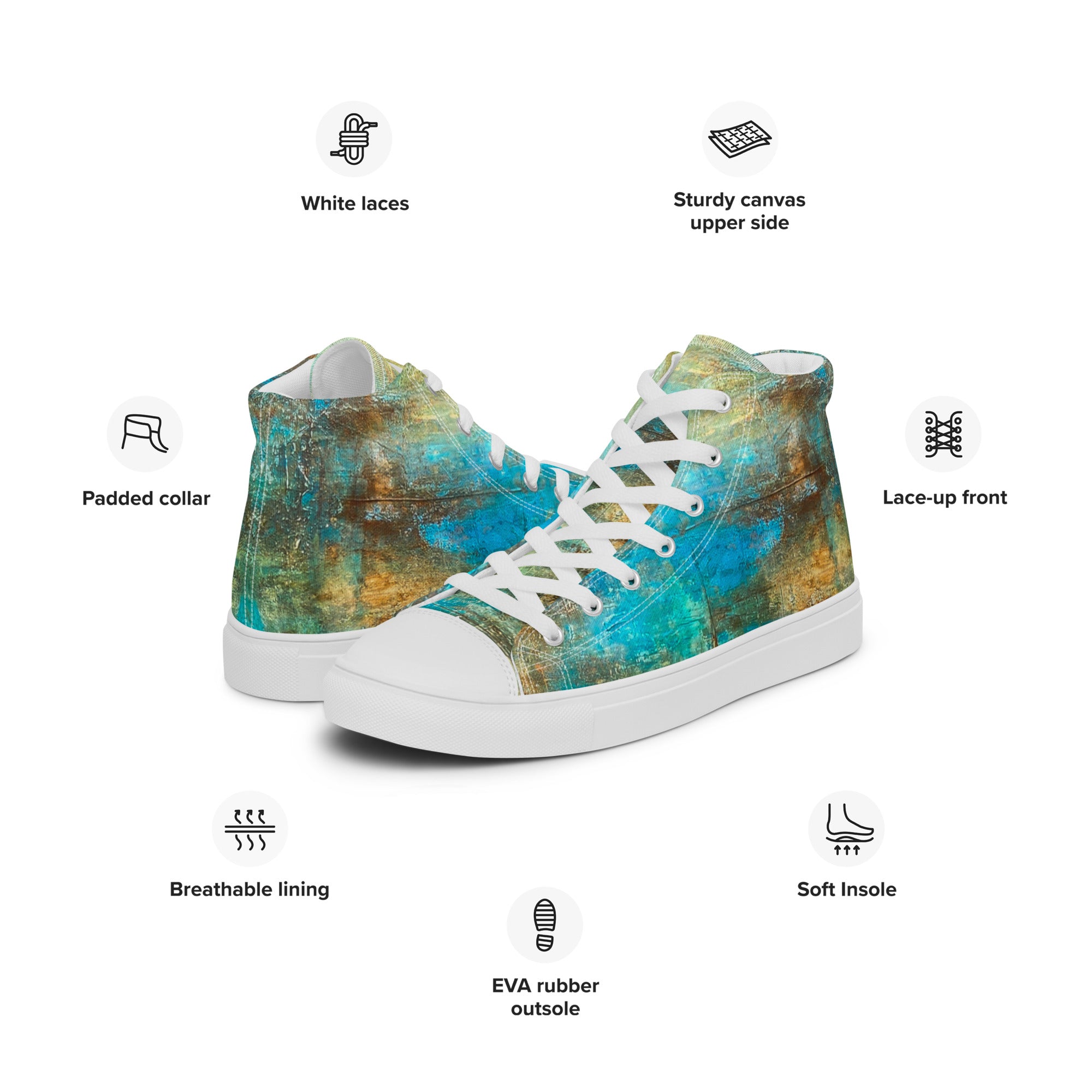 Womyn's High Top- Bright Earth