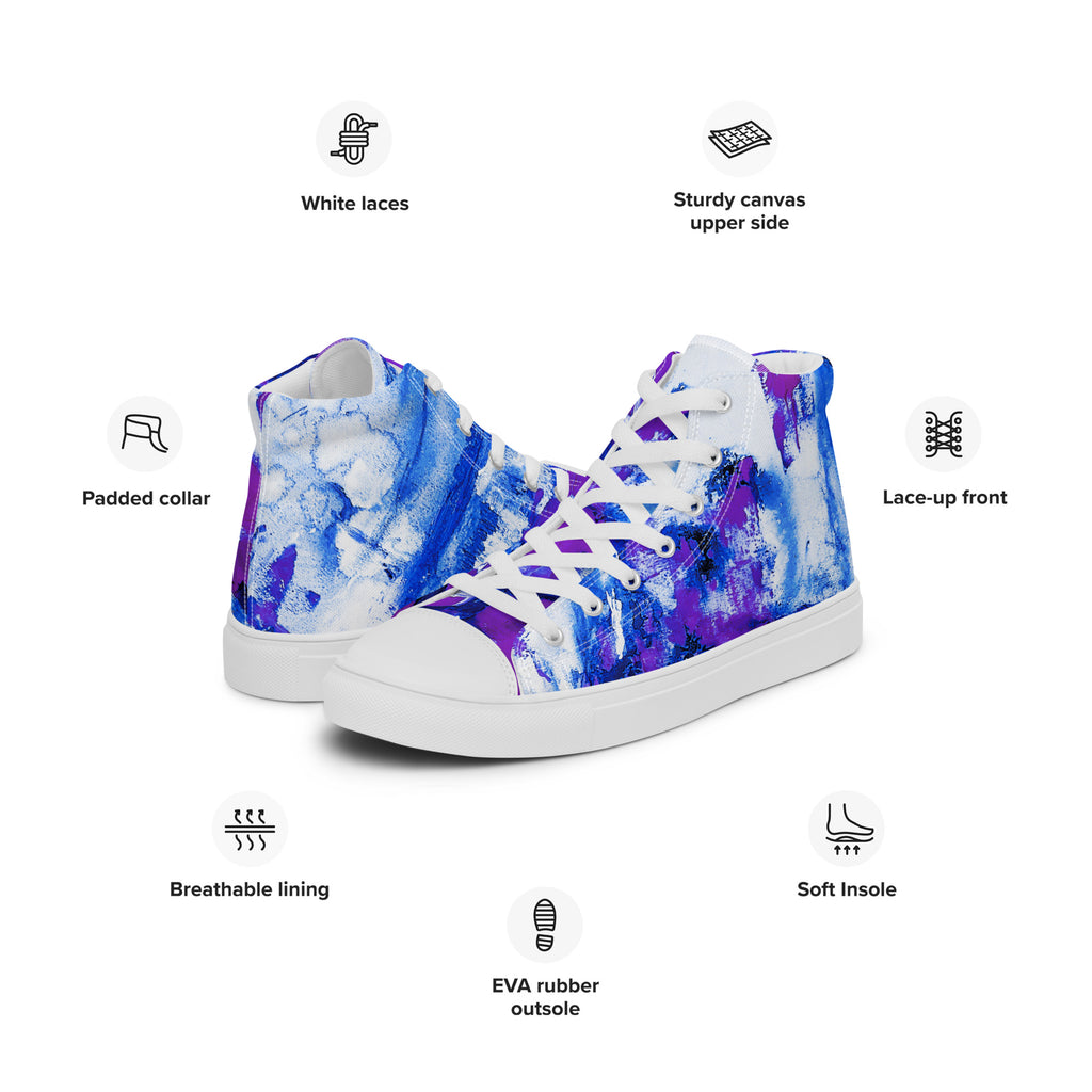 Womyn's High Top- Mismatch Purple