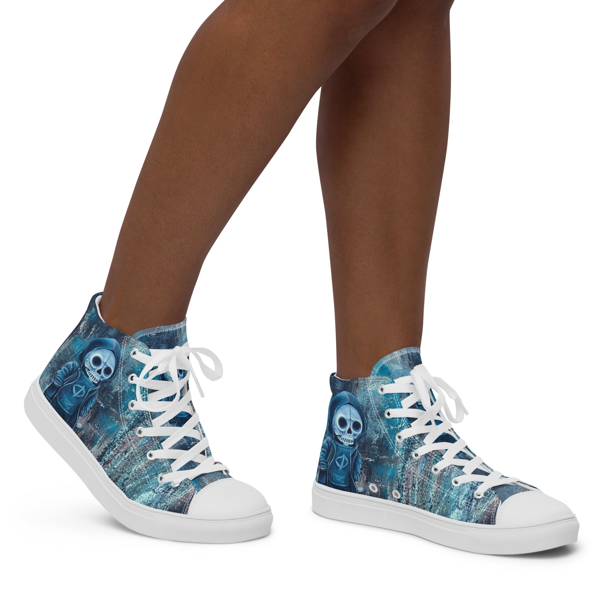Womyn's High Top- Skull Boy