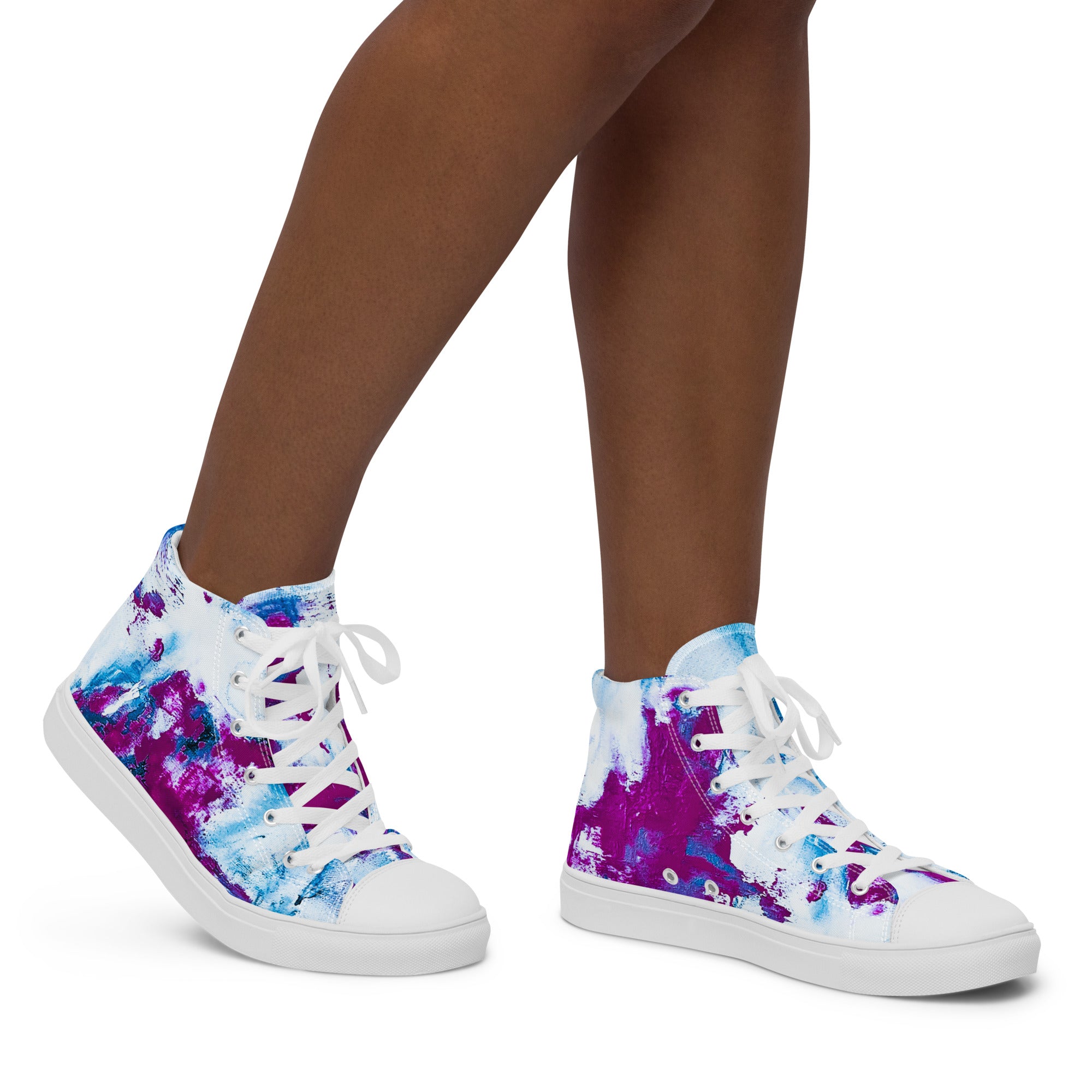 Womyn's High Top- Mismatch Turquoise
