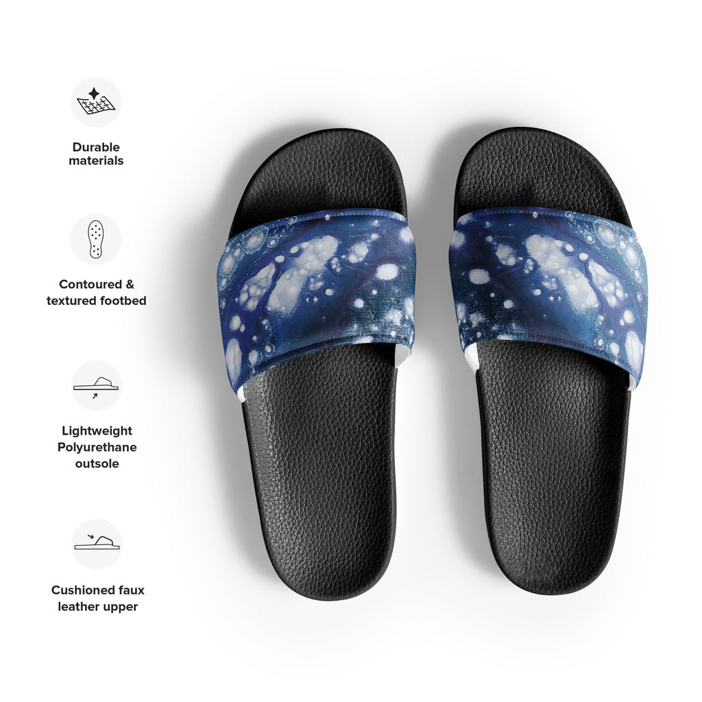 Womyn's Slides- Galaxy Blue