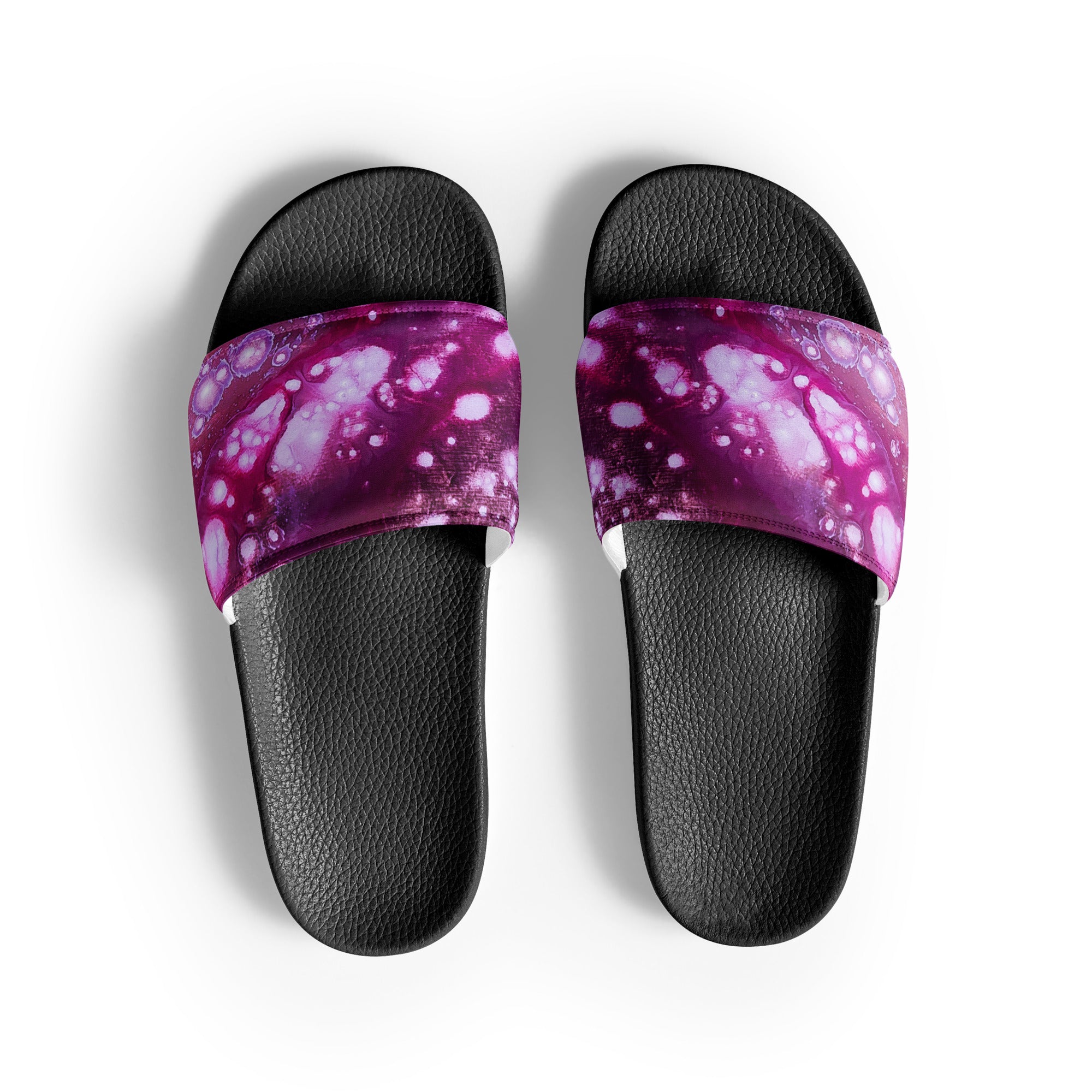 Womyn's Slides- Galaxy Fuchsia