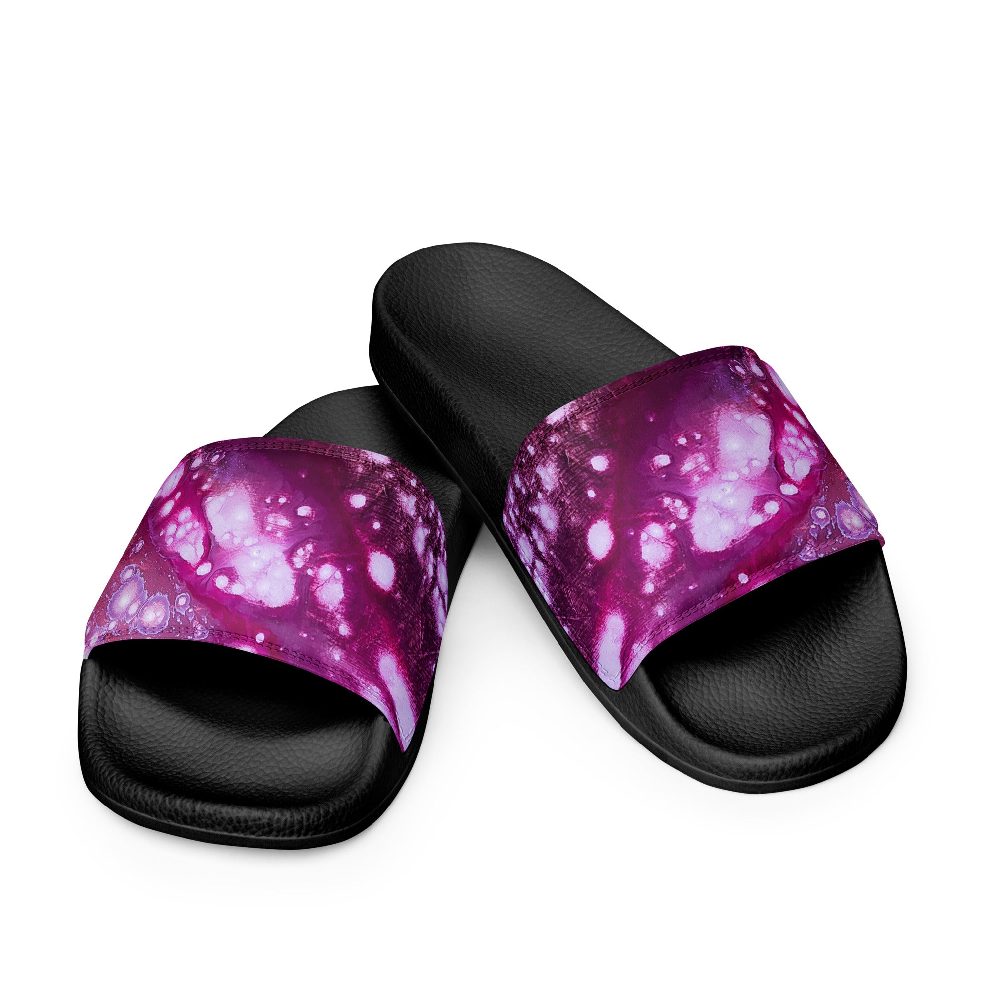 Womyn's Slides- Galaxy Fuchsia
