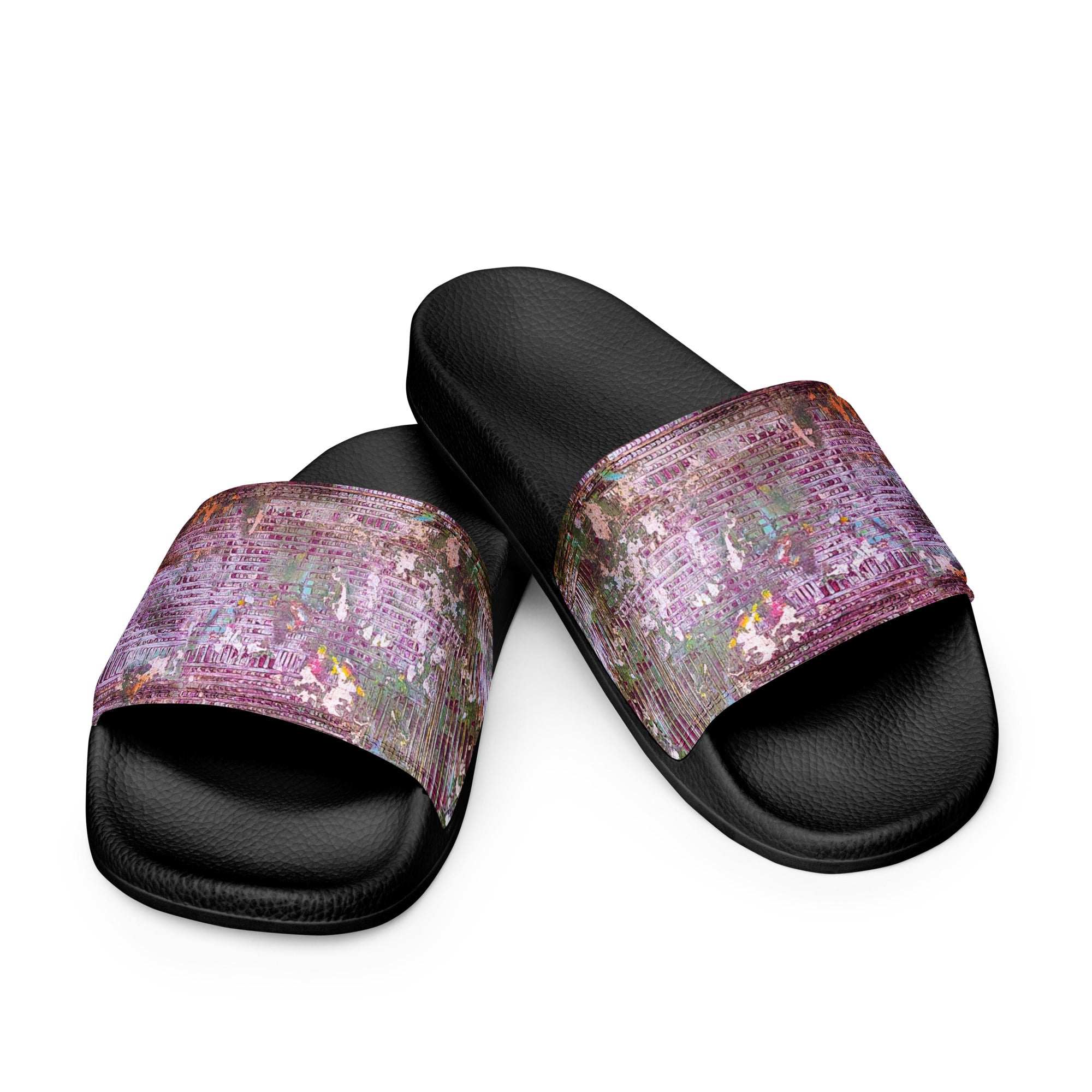 Womyn's Slides- Weave Berry