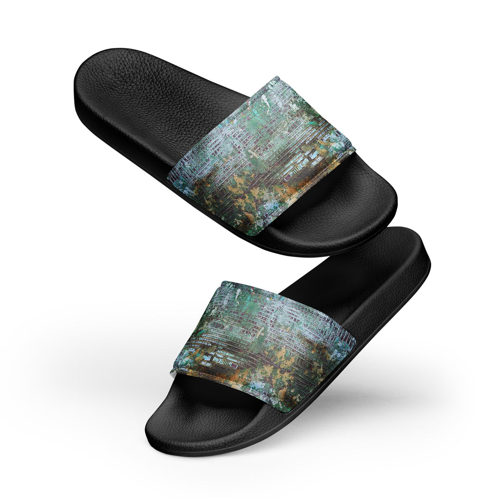 Womyn's slides- Weave Green