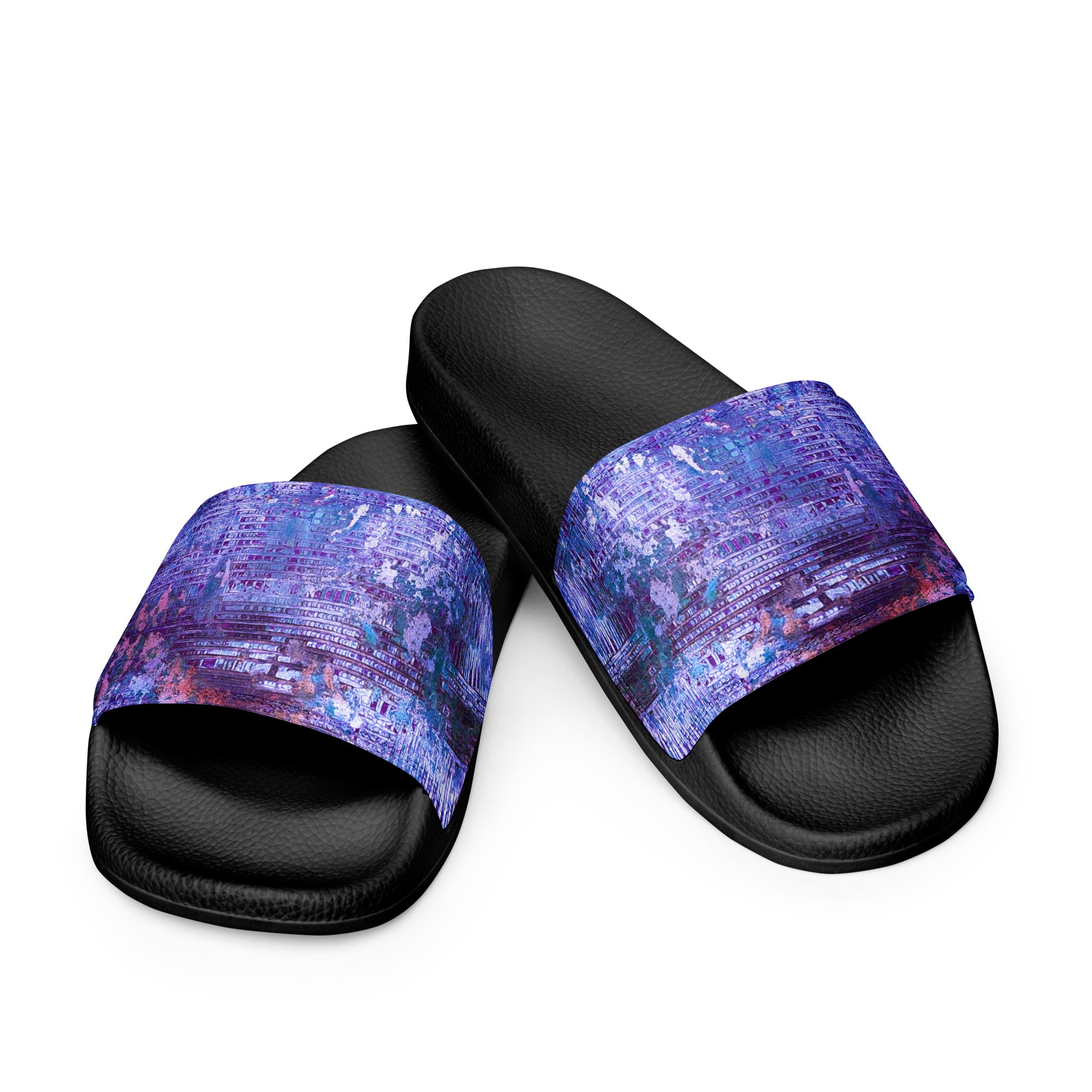 Womyn's slides- Weave Purple