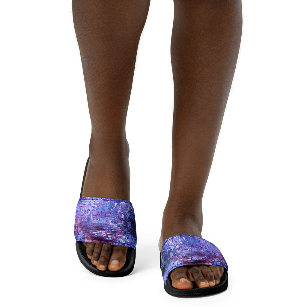 Womyn's slides- Weave Purple