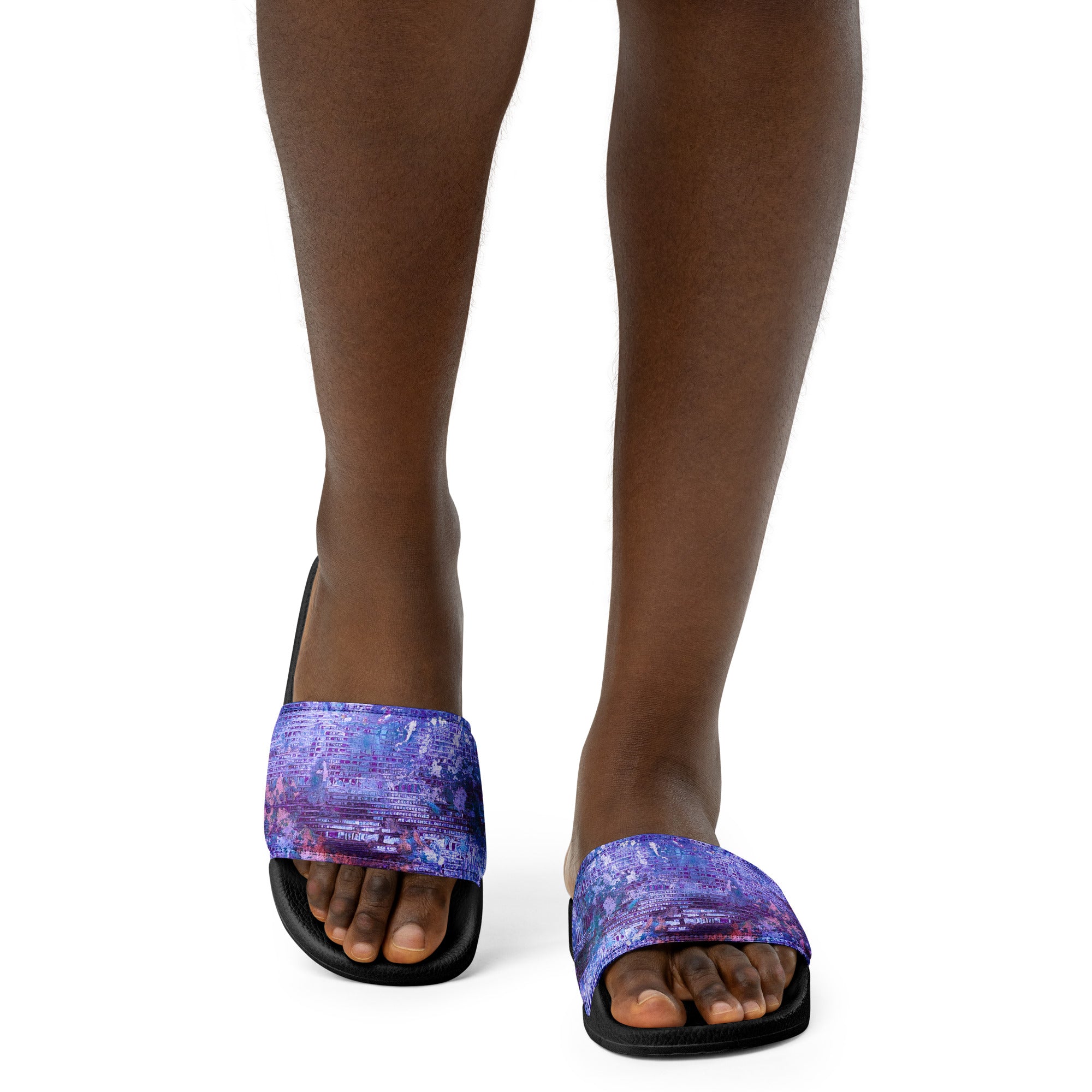 Womyn's slides- Weave Purple