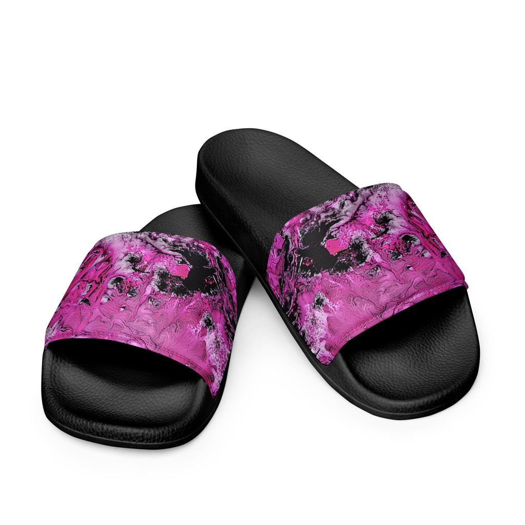 Womyn's slides- Pink Marble