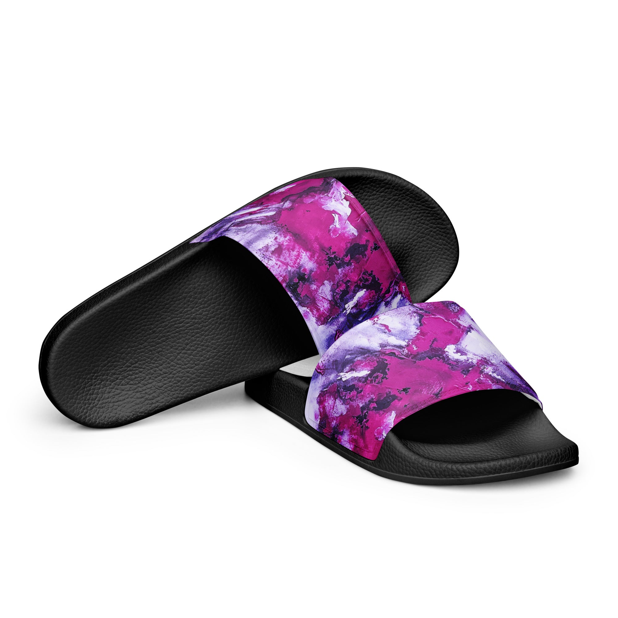 Womyn's Slides- Mismatch Pink