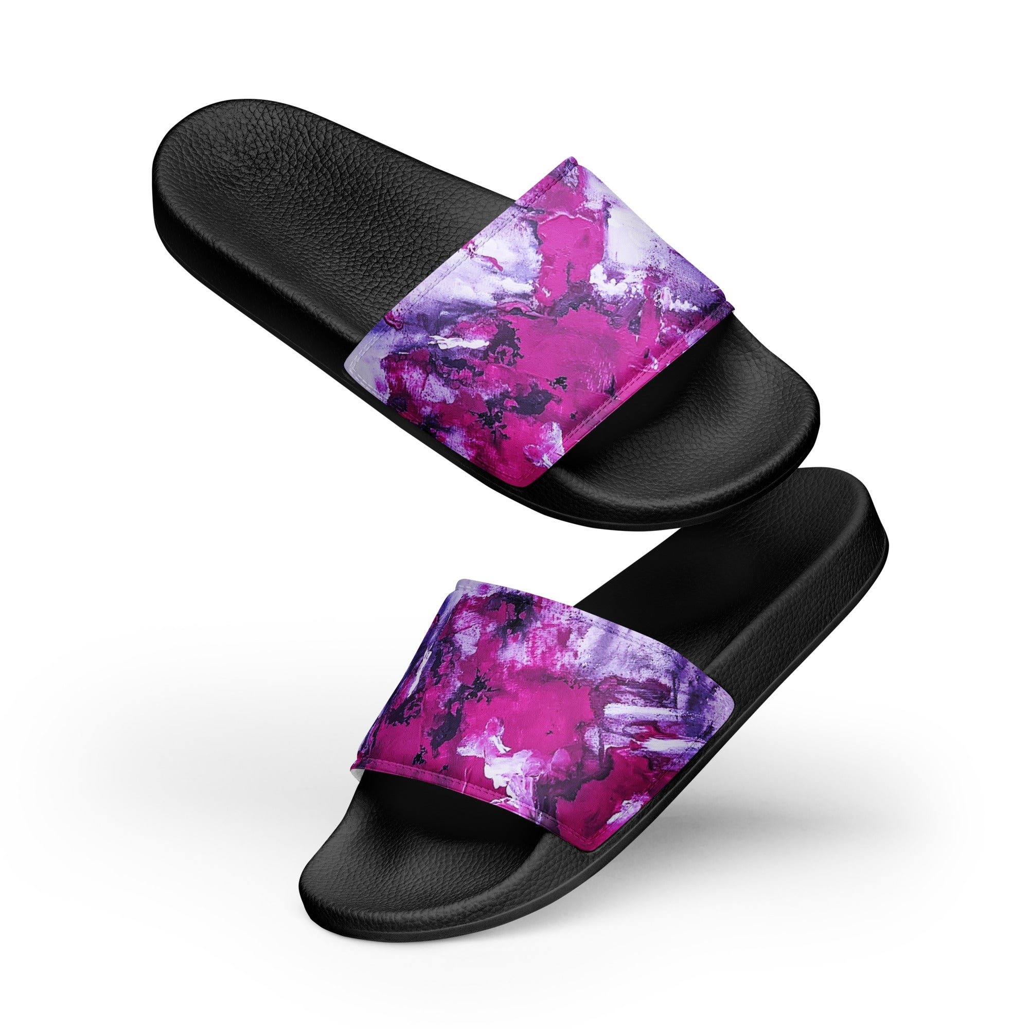 Womyn's Slides- Mismatch Pink