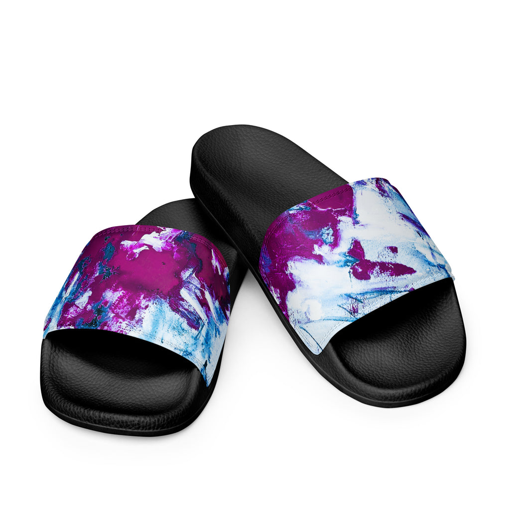 Womyn's Slides- Mismatch Turquoise