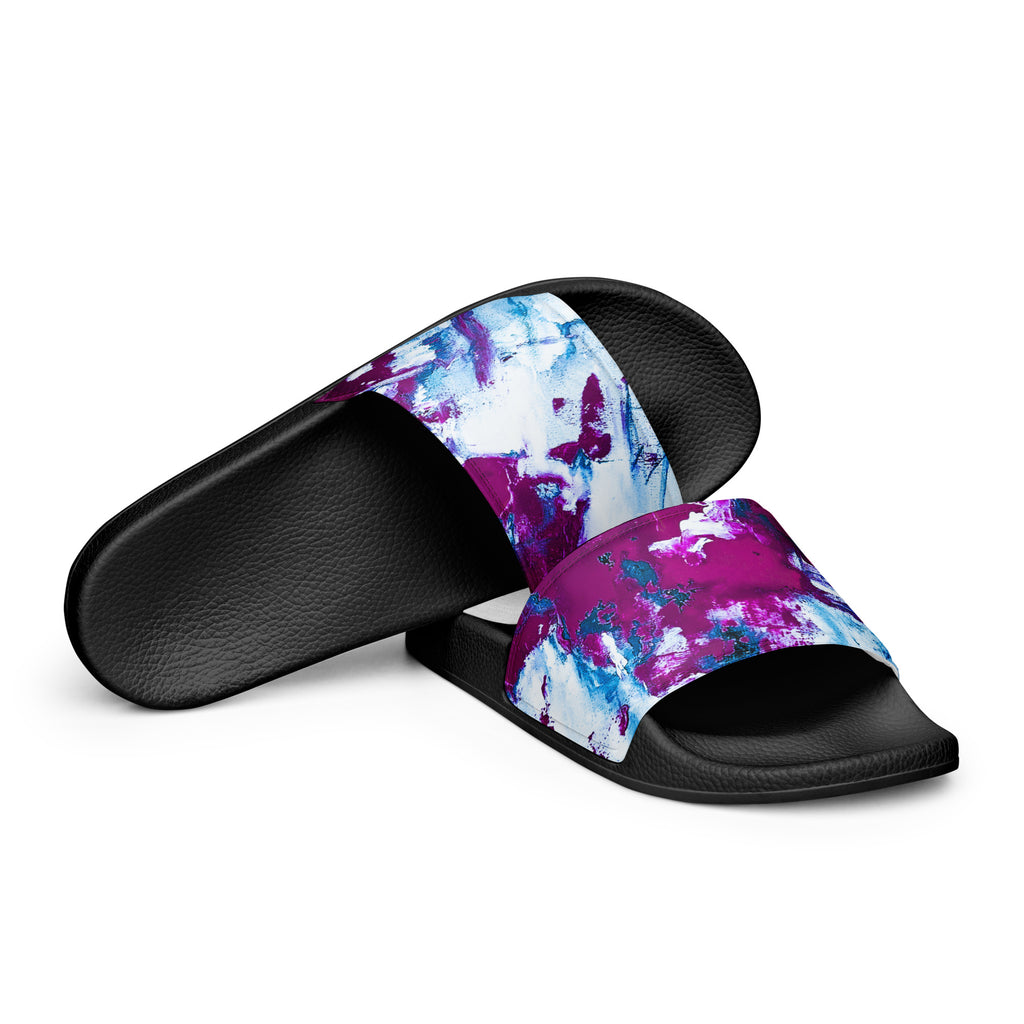 Womyn's Slides- Mismatch Turquoise