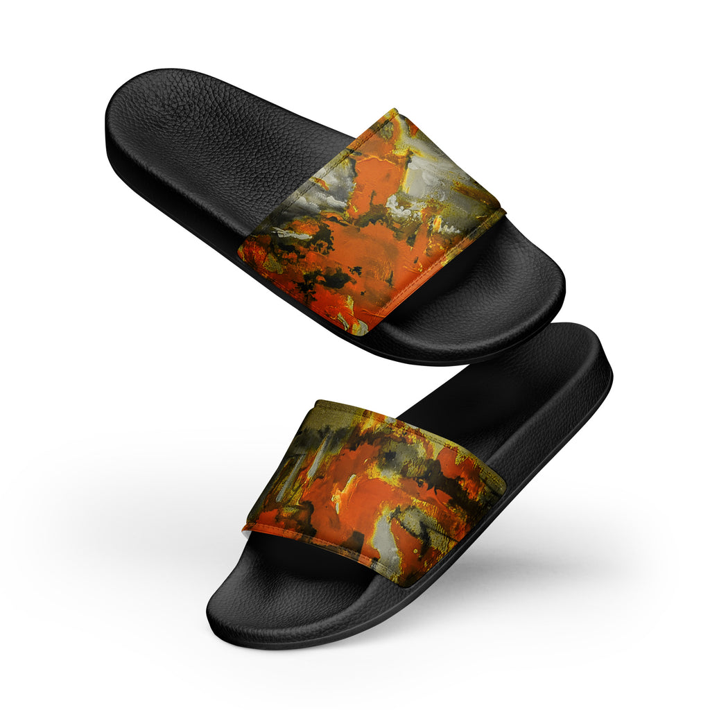Womyn's Slides- Mismatch Orange