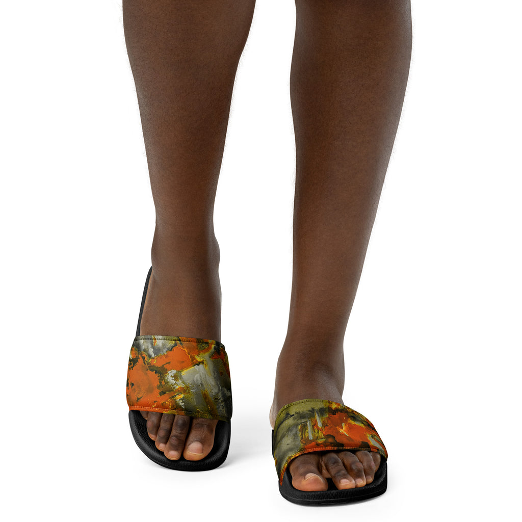 Womyn's Slides- Mismatch Orange