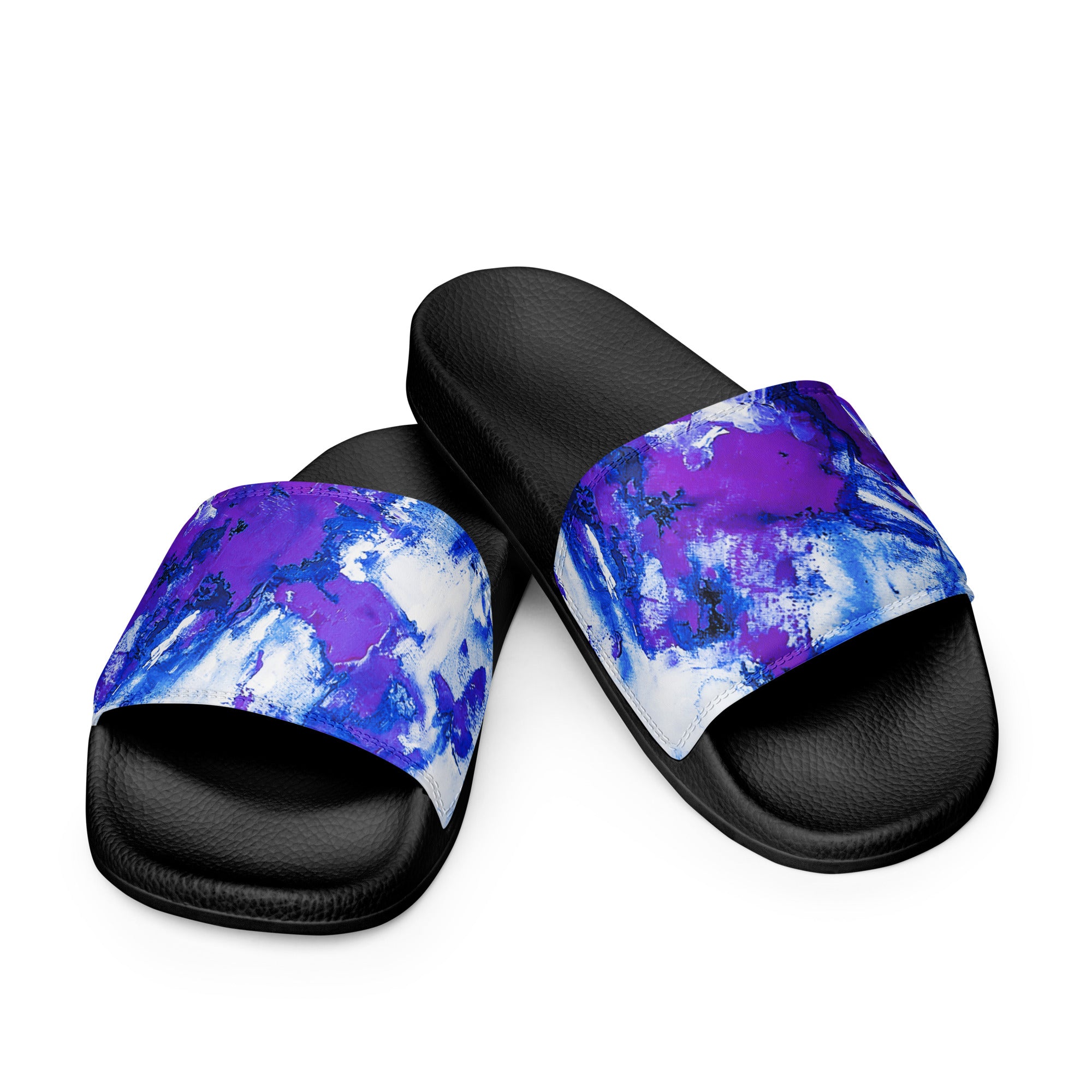 Womyn's Slides- Mismatch Purple