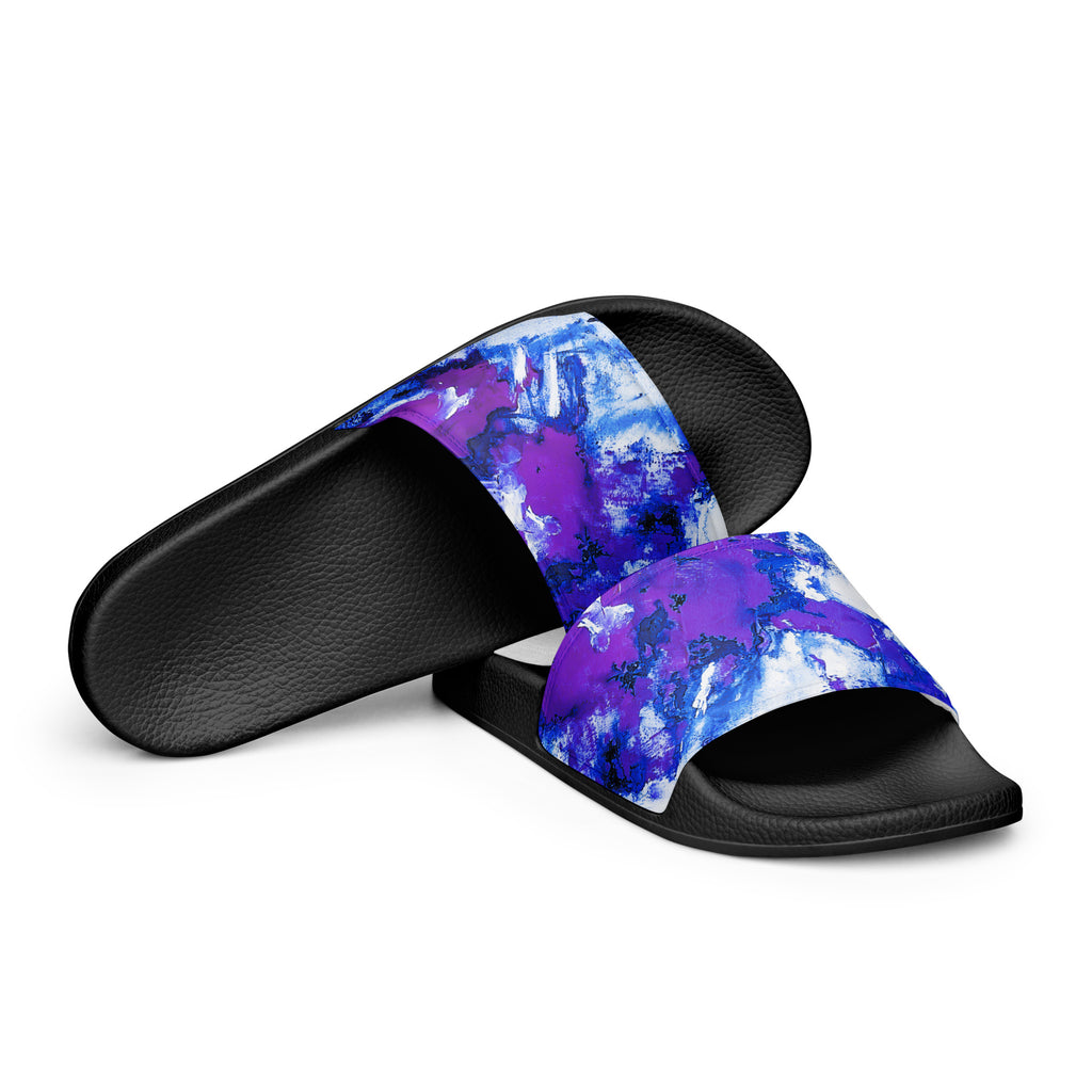 Womyn's Slides- Mismatch Purple