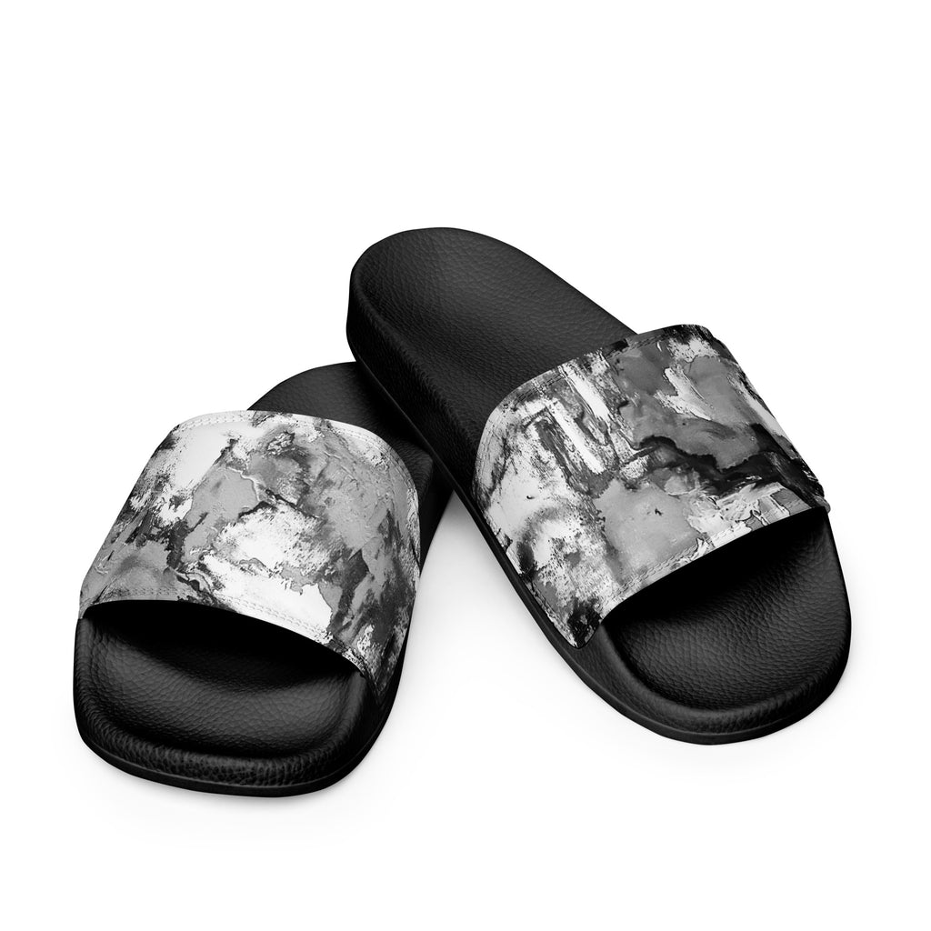 Womyn's Slides- Mismatch Grey