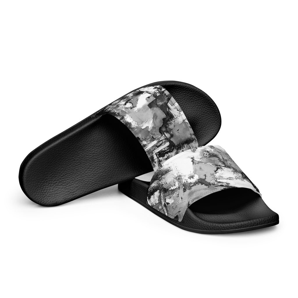 Womyn's Slides- Mismatch Grey