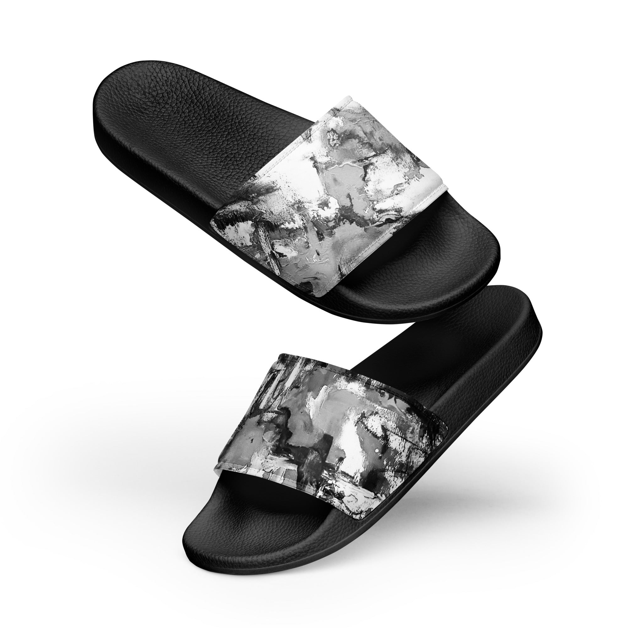 Womyn's Slides- Mismatch Grey