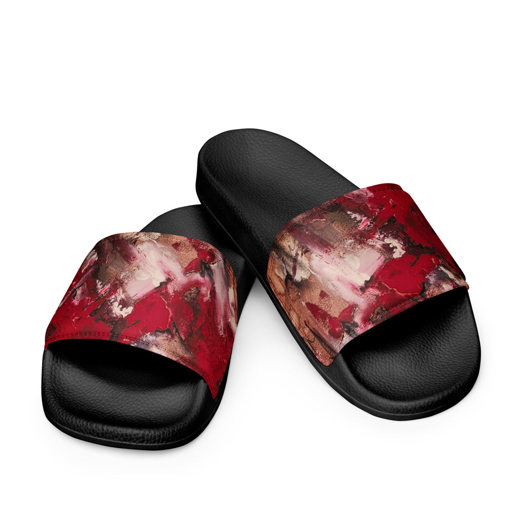 Womyn's Slides- Mismatch Red
